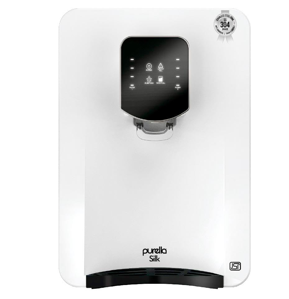 Purella silk Ro Purella Silk RO+UV+UF+Alkaline+Copper Water Purifier | SS 304 Stainless Steel Tank